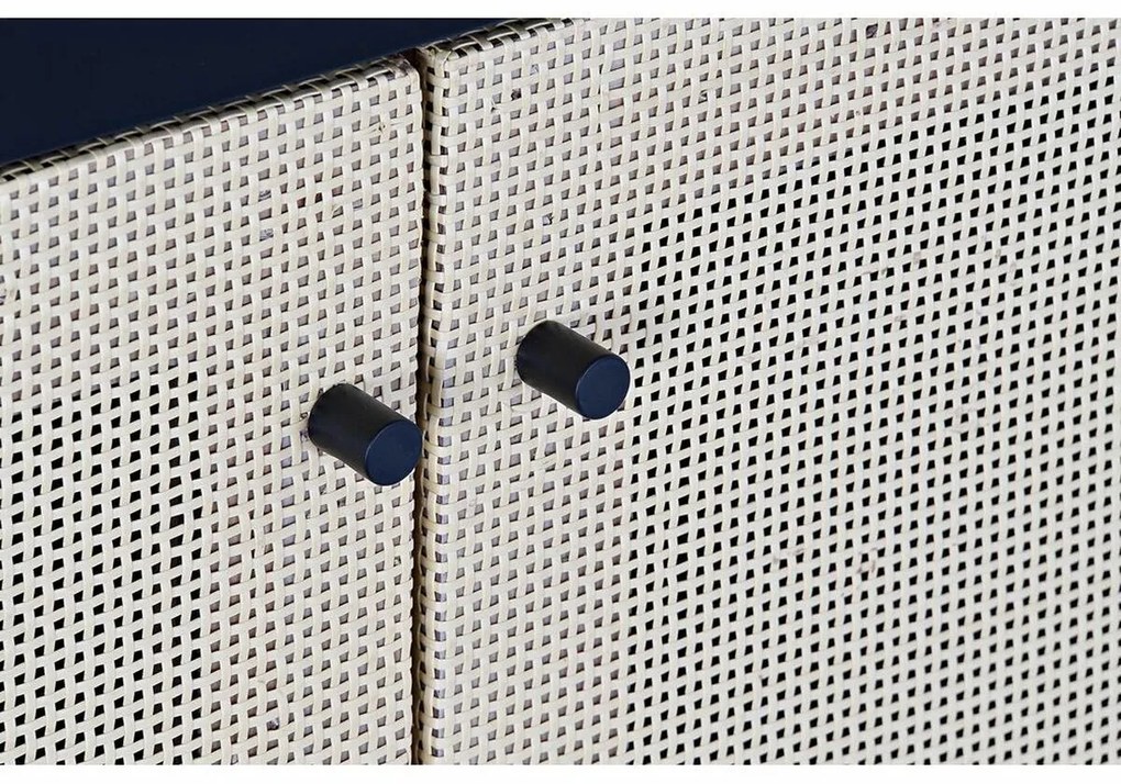 Σκευοθήκη DKD Home Decor   Μαύρο Φυσικό ρατάν Έλατο 120 x 38 x 76 cm