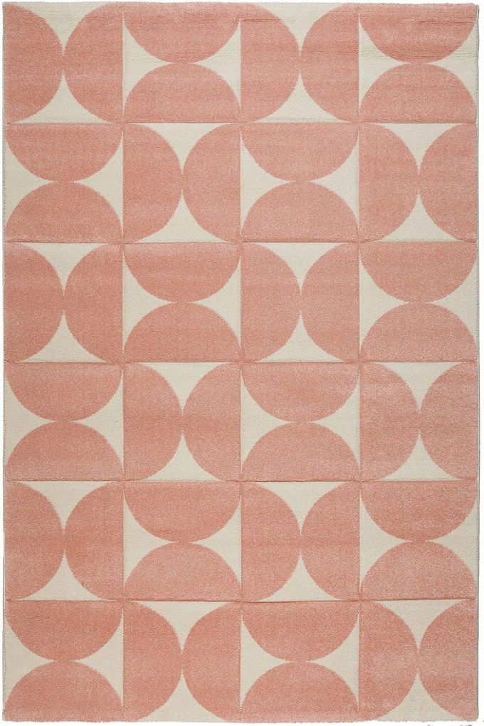 Χαλί City 64209 255 Pink-Ecru Βιοκαρπέτ 160X230cm