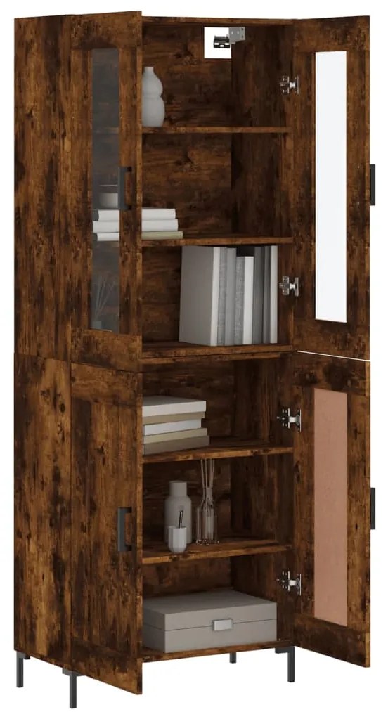 vidaXL Ντουλάπι Καπνιστή Δρυς 69,5x34x180 εκ. από Επεξεργασμένο Ξύλο