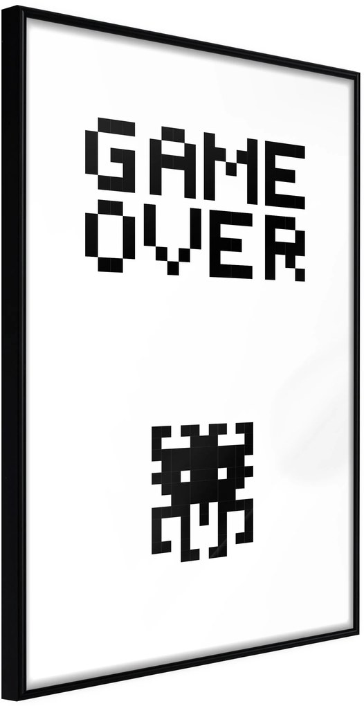 Αφίσα - Game Over - 30x45 - Μαύρο - Χωρίς πασπαρτού