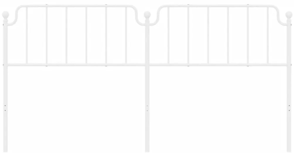 vidaXL Κεφαλάρι Λευκό 200 εκ. Μεταλλικό