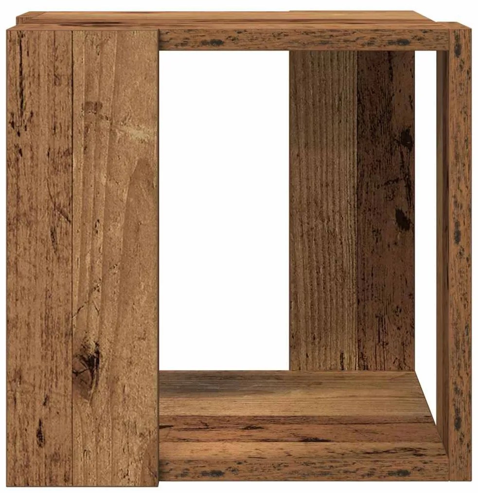 vidaXL Τραπεζάκι σαλονιού Παλαιό ξύλο 32 x 32 x 30 cm