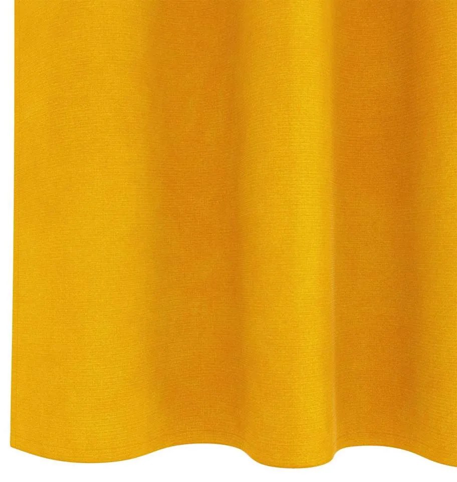 vidaXL Κουρτίνες 2 pcs κίτρινο μουσταρδί 140 x 225 cm Βελούδο