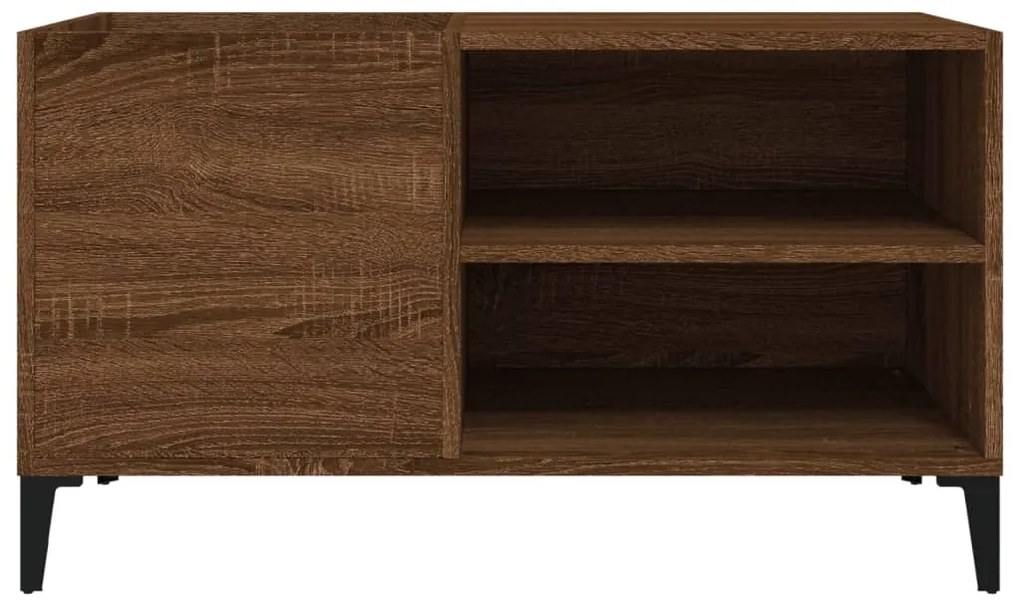 vidaXL Δισκοθήκη Καφέ Δρυς 84,5x38x48 εκ. από Επεξεργασμένο Ξύλο