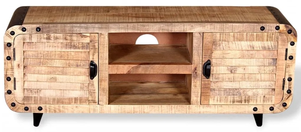 vidaXL Έπιπλο Τηλεόρασης 120 x 30 x 50 εκ. από Ακατέργαστο Ξύλο Μάνγκο