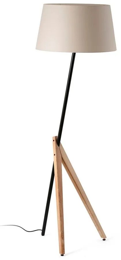 Φωτιστικό Δαπέδου Treewood 20056 1xE27 45,1x175cm Ash Wood-Beige Faro Barcelona