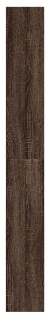 vidaXL Παπουτσοθήκη Καφέ δρυς 60x21x163,5 εκ. από Επεξεργασμένο Ξύλο