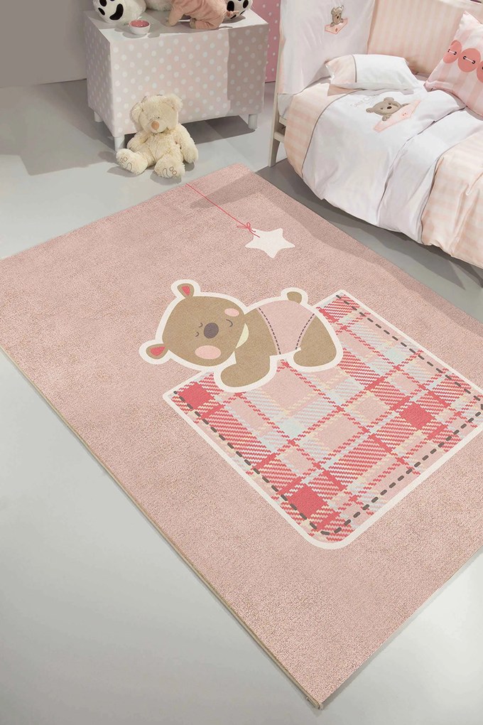 Χαλί Παιδικό Teddy Pink Saint Clair 115X175cm