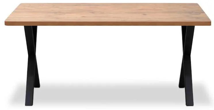 Τραπέζι Jeremy Megapap Mdf - μεταλλικό χρώμα ακακίας 140x80x75εκ.