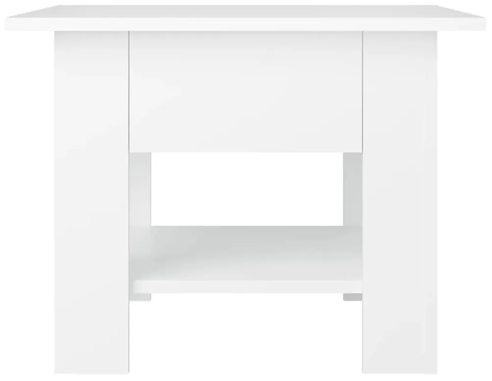 Τραπεζάκι Σαλονιού Λευκό 55 x 55 x 42 εκ. από Μοριοσανίδα - Λευκό