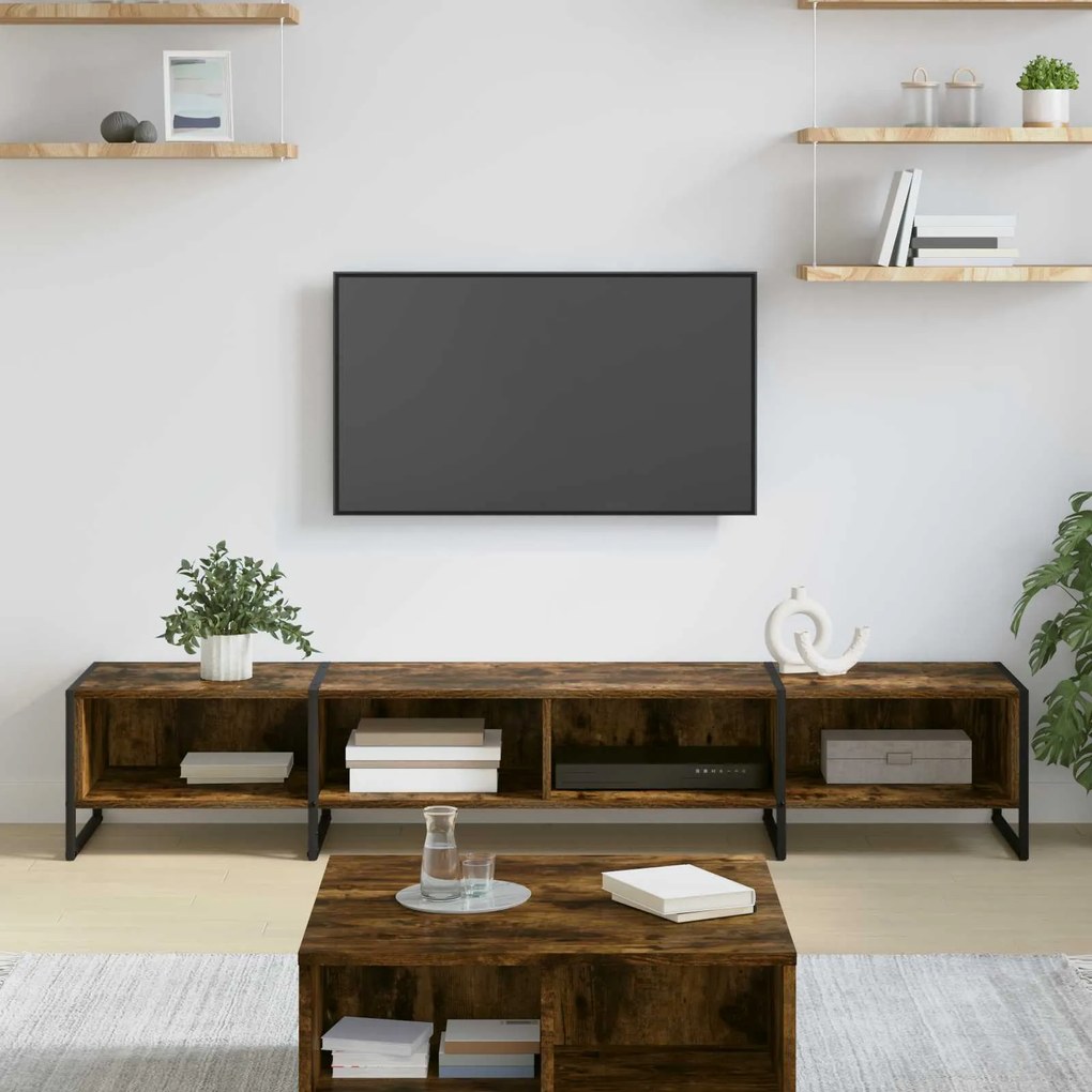 Ντουλάπι TV Καπνιστό Δρύς 170.5 x 36 x 30.5 εκ