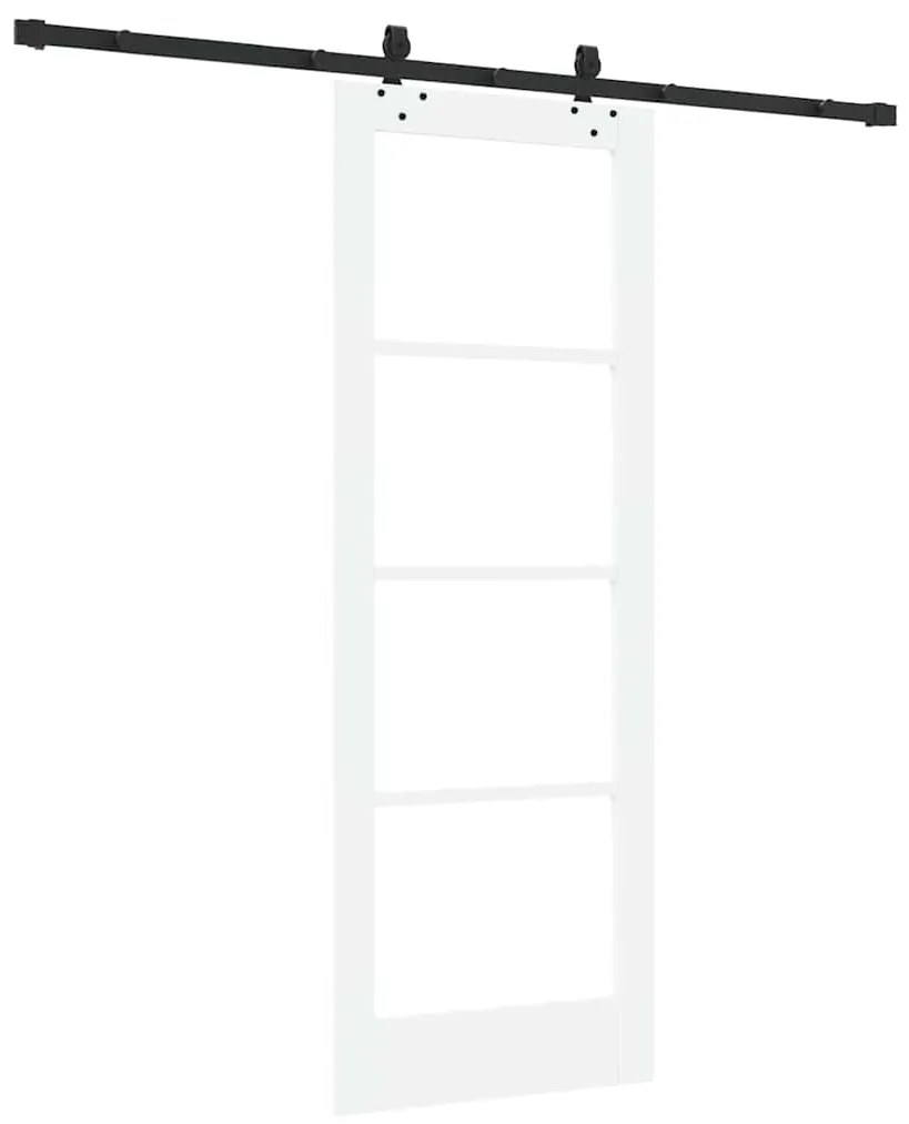 vidaXL Συρόμενη Πόρτα ORKDAL Λευκό 73.5 x 198.5 εκ. Ξύλο και μέταλλο