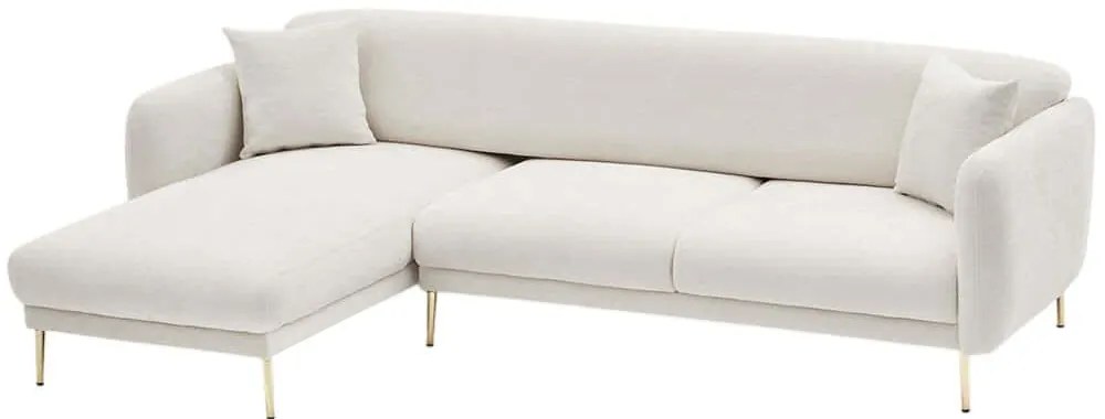 Καναπές Γωνιακός (Αριστερή Γωνία) Simena 825BLC2833 266x133x80cm Cream