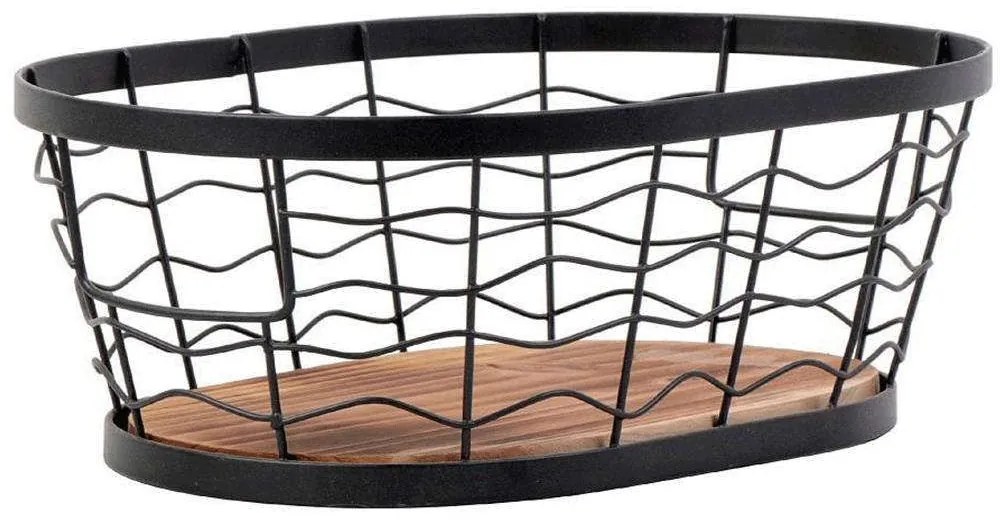 Φρουτιέρα Μεταλλική TAK109 30x21x11cm Black Espiel Metal