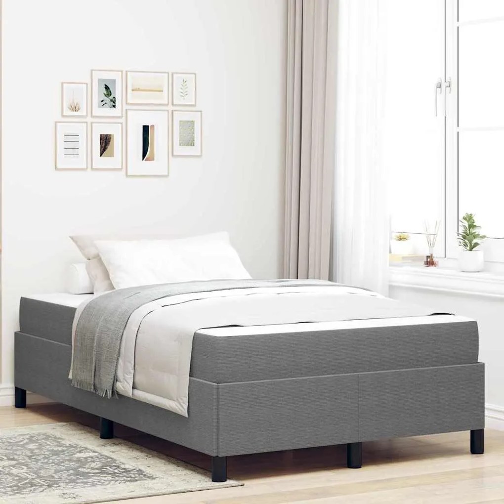 vidaXL Σκελετός Κρεβατιού Ανοιχτό γκρι 120 x 200 cm Βελούδο