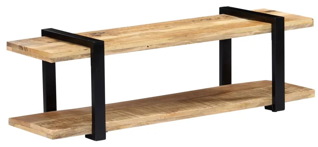 vidaXL Έπιπλο Τηλεόρασης 130 x 40 x 40 εκ. από Μασίφ Ξύλο Μάνγκο