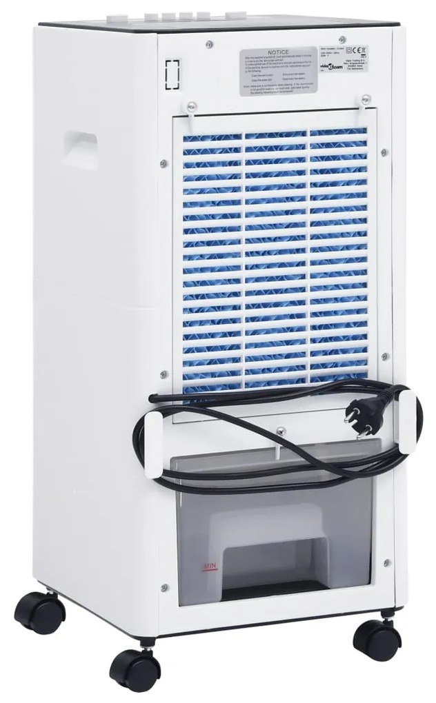 Air Cooler Φορητό 3 σε 1 Ασπρόμαυρο 61 x 31 x 27 εκ. 65 W - Λευκό