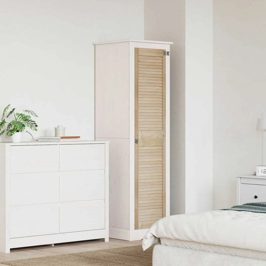 vidaXL Πόρτα Ντουλάπας Φυσικό 140.5 x 2.1 x 49.5 cm Μασίφ ξύλο πεύκου