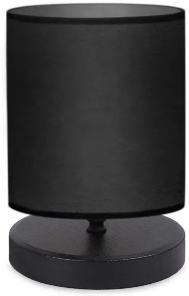 Επιτραπέζιο Φωτιστικό Hassard Ύφασμα-mdf 15x16x22εκ Megapap-GP029-0015,5-Μαύρο GP029-0015,5