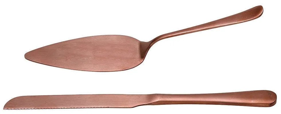 Σπάτουλα Και Μαχαίρι Σερβιρίσματος Durable (Σετ 2Τμχ) 45.041.05 Rose Gold Cryspo Trio Stainless Steel