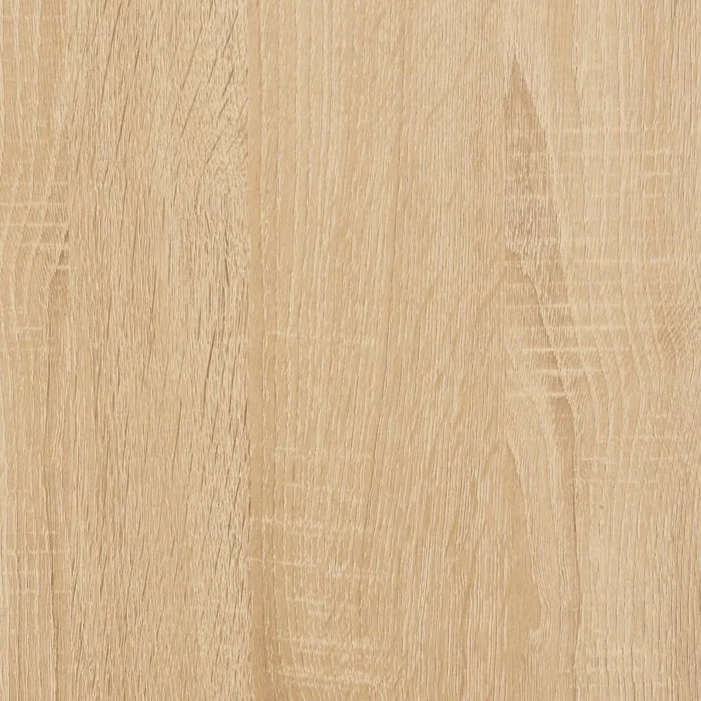 Κομοδίνα 2 τεμ. Sonoma Δρυς 40x35x50εκ. Πόδια από Ξύλο Πεύκου - Καφέ