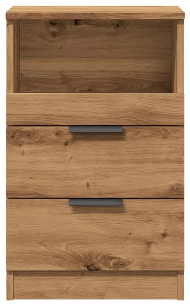 vidaXL Κομοδίνο Αρτισιανή Δρυς 40x36x65 εκ. από Επεξεργασμένο Ξύλο