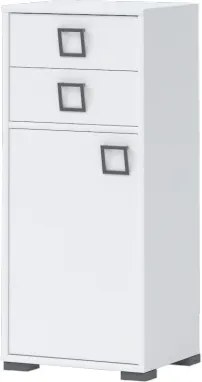 Ντουλάπι Riddle 1D2S-Λευκό - 44.00Χ37.00Χ102.00cm