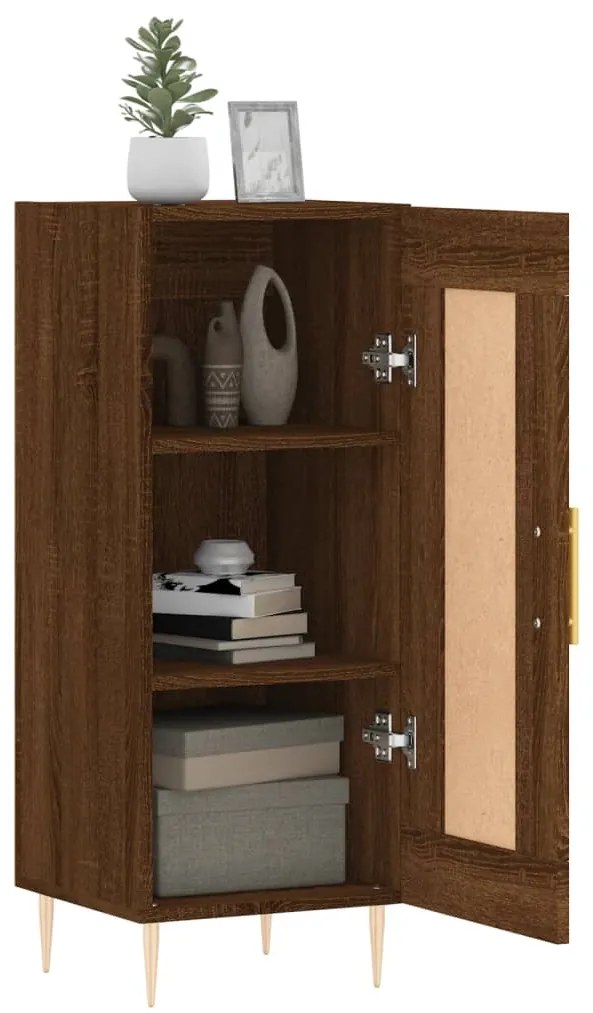 vidaXL Ντουλάπι Καφέ Δρυς 34,5 x 34 x 90 εκ. Επεξεργασμένο Ξύλο