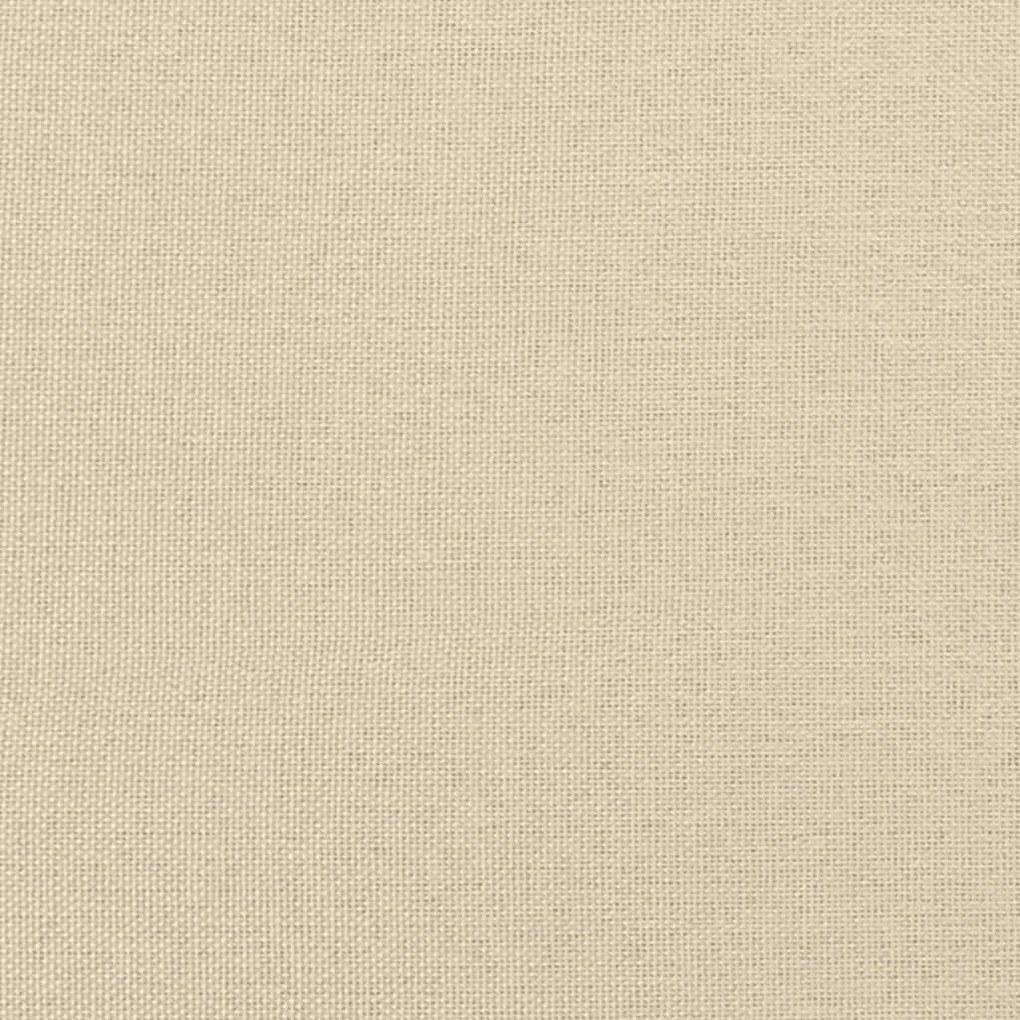 Κρεβάτι Boxspring με Στρώμα Κρεμ 80 x 200 εκ. Υφασμάτινο - Κρεμ