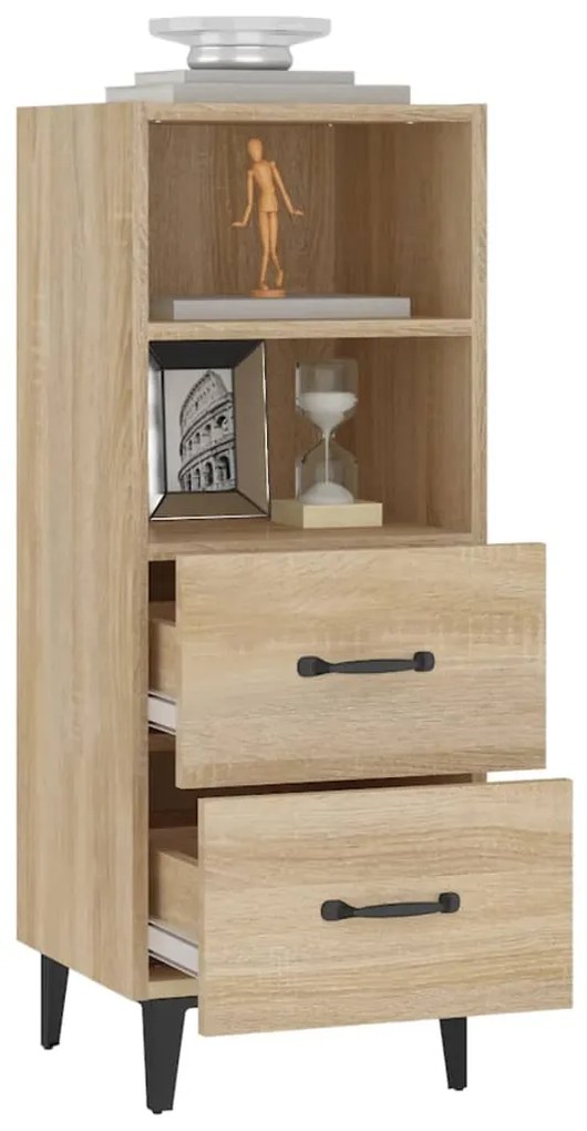 vidaXL Ντουλάπι Sonoma Δρυς 34,5x34x90 εκ. από Επεξεργασμένο Ξύλο