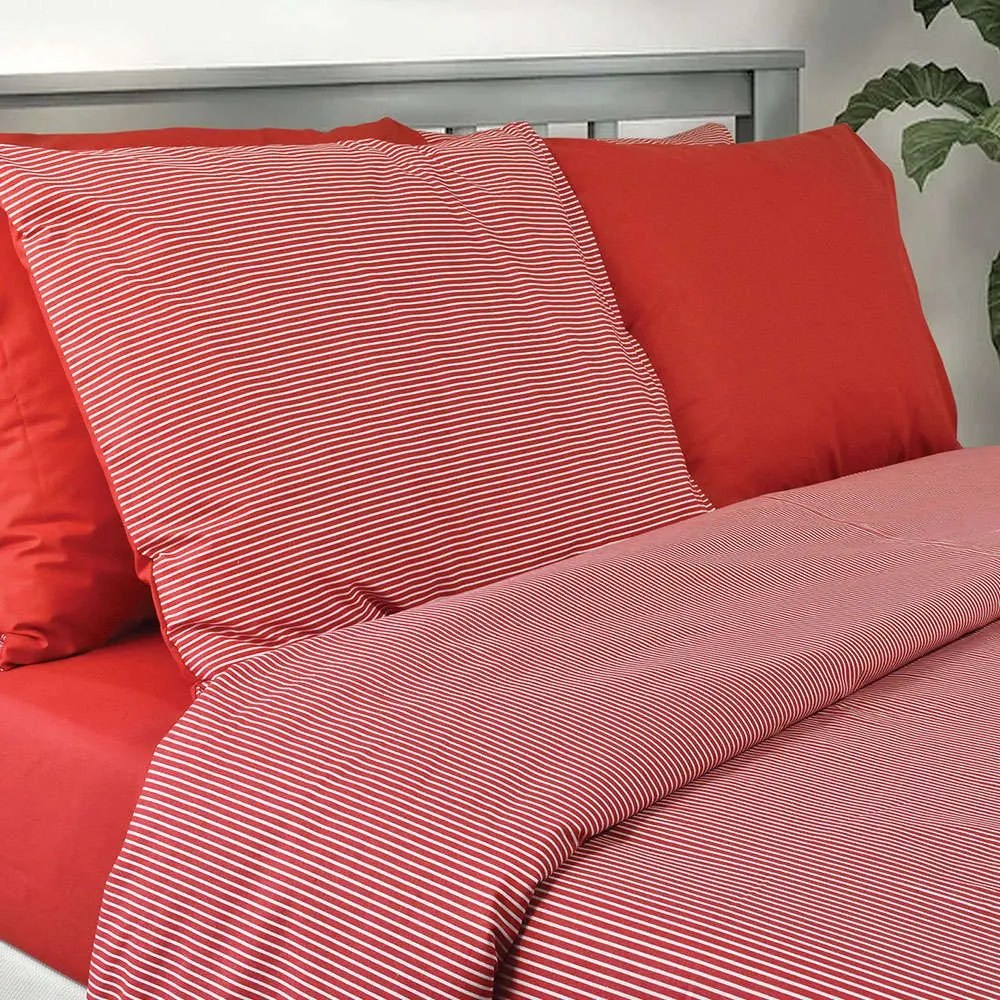 Πάπλωμα 3142 Red Nexttoo Ημίδιπλο 160x235cm 100% Cotton Percale