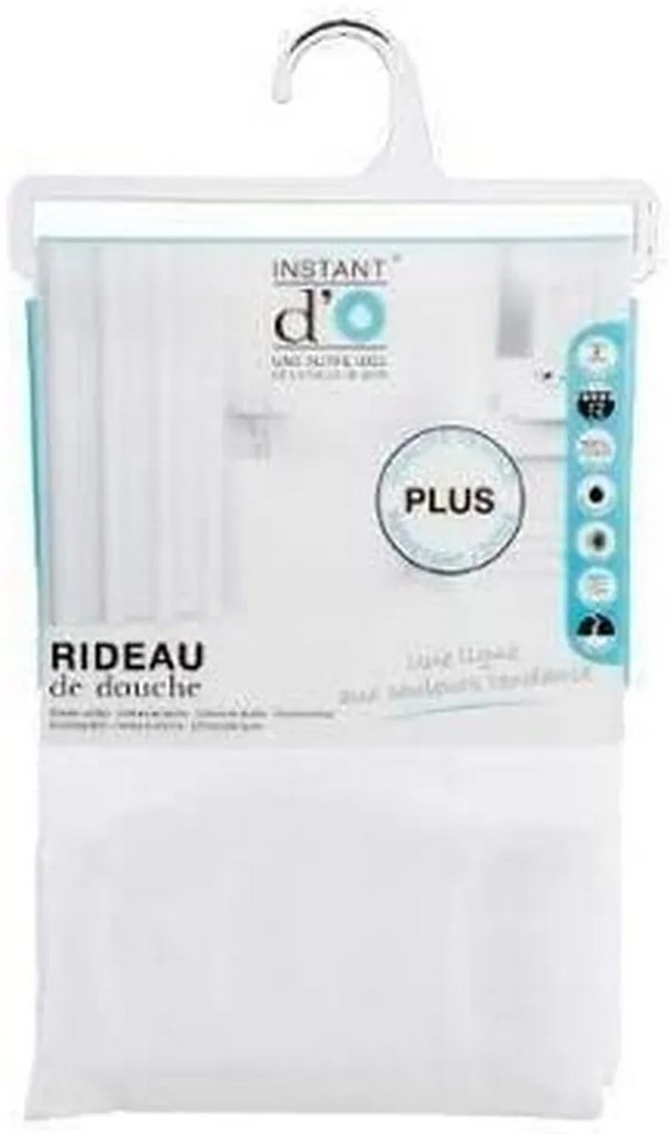 Κουρτίνα ντους 5five Simply Smart Λευκό πολυεστέρας 180 x 200 cm