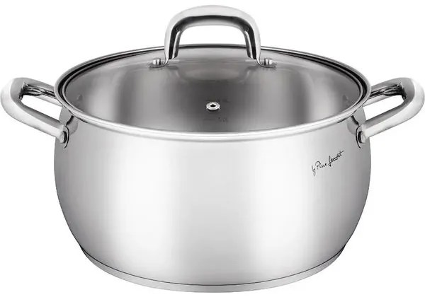 Lamart Κατσαρόλα Με Καπάκι Shape 24cm 6lt Από Ανοξείδωτο Ατσάλι LT1162