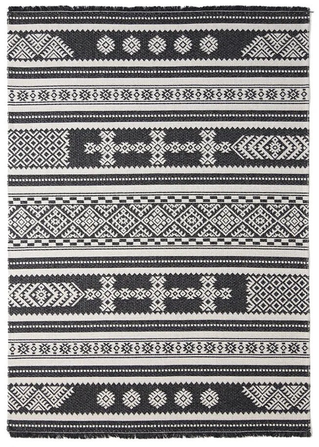 Χαλί All Season (127x190) Royal Carpet Casa Cotton 22095 Black