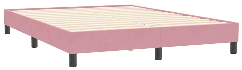 ΚΡΕΒΑΤΙ BOXSPRING ΜΕ ΣΤΡΩΜΑ ΡΟΖ 160X210 ΕΚ. ΒΕΛΟΥΔΙΝΟ 3316988