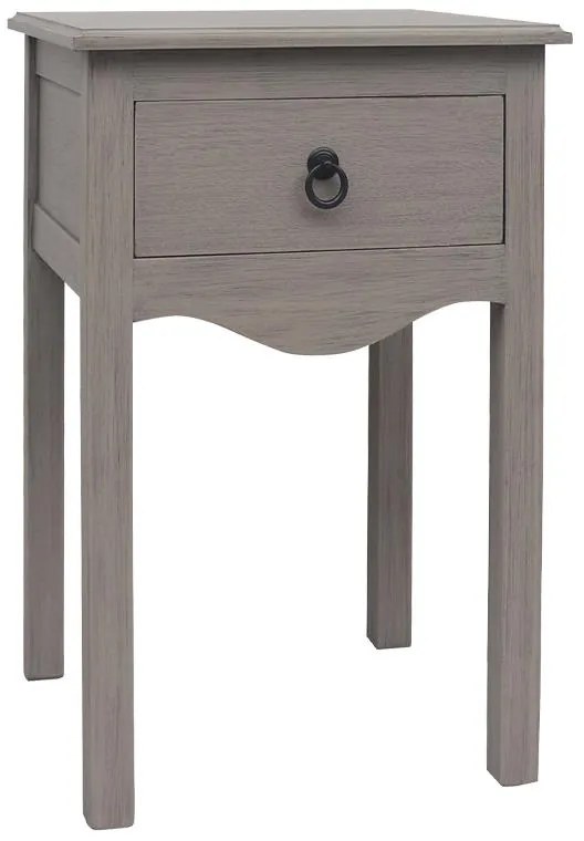 Κομοδίνο με 1 Συρτάρι 60415 Fylliana Γκρί Savannah 40x40x61 εκ. 40x40x61 εκ.