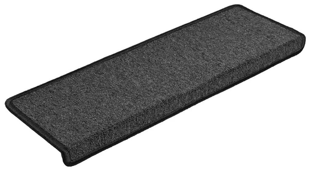vidaXL Πατάκια Σκαλοπάτια 30 τεμ. Ανθρακί 65x21x4 εκ. με Ορθογώνια Άκρη