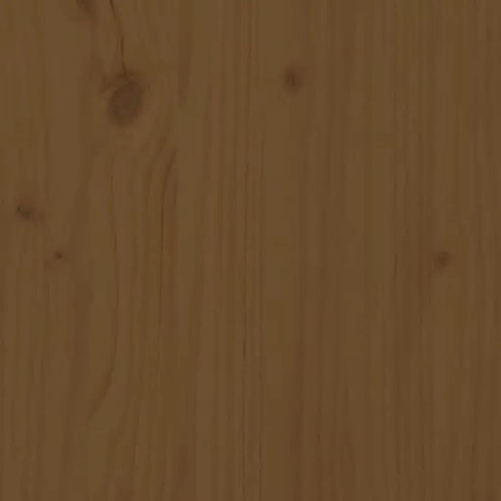 Πλαίσιο Κρεβατιού Μελί 90x190 εκ. Μασίφ Ξύλο Πεύκου Single - Καφέ