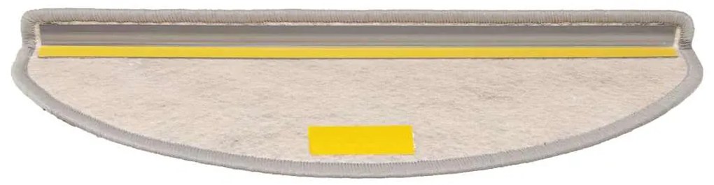 vidaXL Πατάκια Σκάλας Αυτοκόλλητα 30 τεμ. Όψη Σιζάλ Ασημί 65x21x4 εκ.