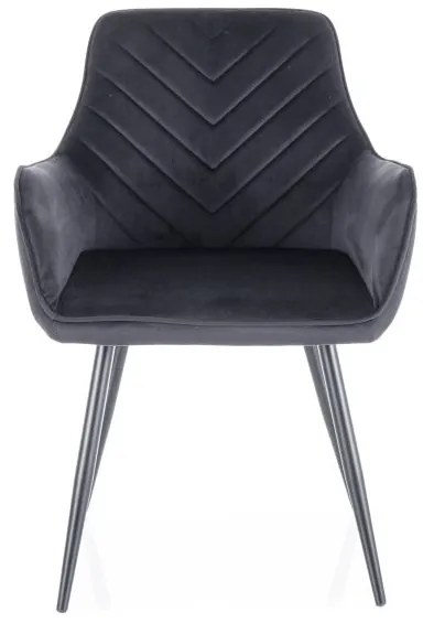 KRZESŁO FIG VELVET CZARNY STELAŻ/CZARNY BLUVEL 19 DIOMMI-80-3663