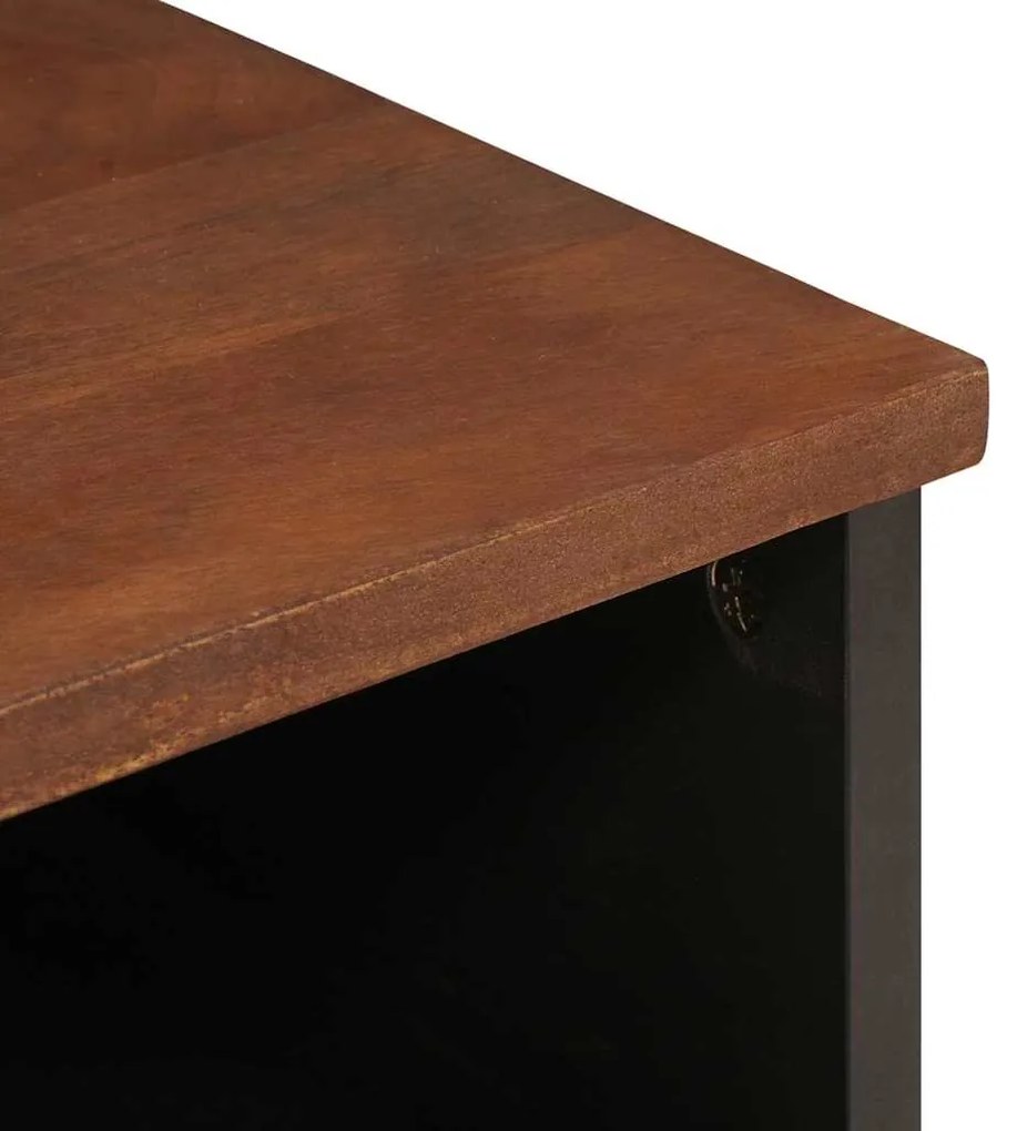 vidaXL Κομοδίνο 2 pcs Καφέ 40 x 33 x 46 εκ. Μασίφ ξύλο ακακίας