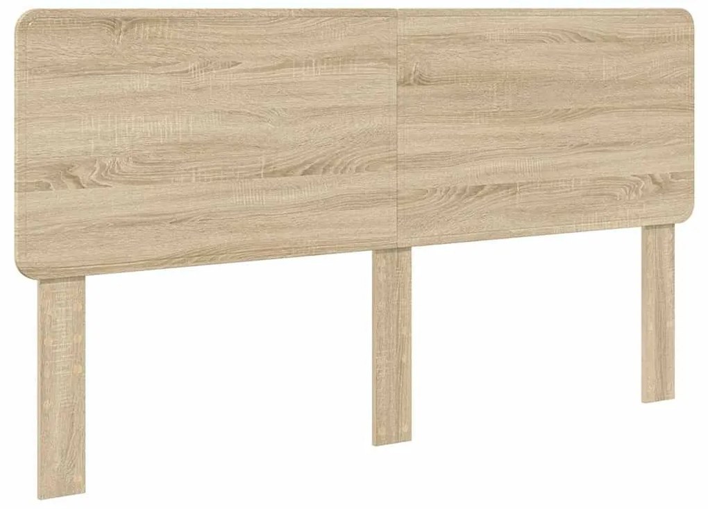 vidaXL Κεφαλάρι με κεφαλάρι Δρύς Sonoma 180 cm Επεξεργασμένο ξύλο
