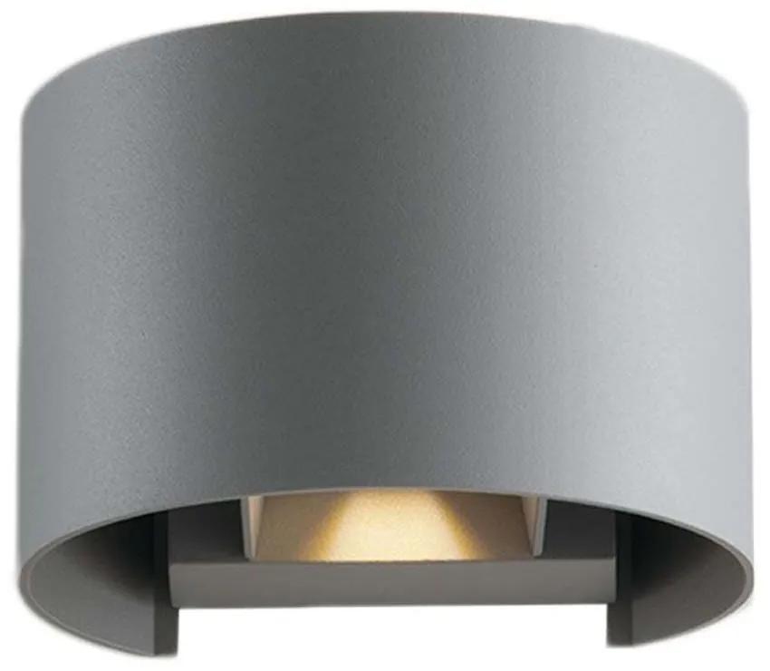Φωτιστικό Τοίχου - Απλίκα Delta LED-W-DELTA-10C GR 2x5W Led 14x12x10cm Grey Intec