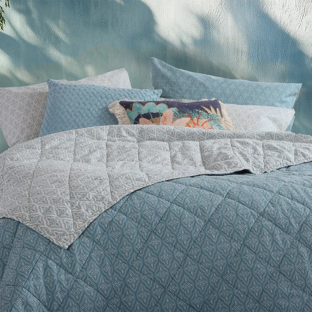 Κουβερλί Μονό (170x240) 2 Όψεων Nef-Nef Homeware Blue Sorento