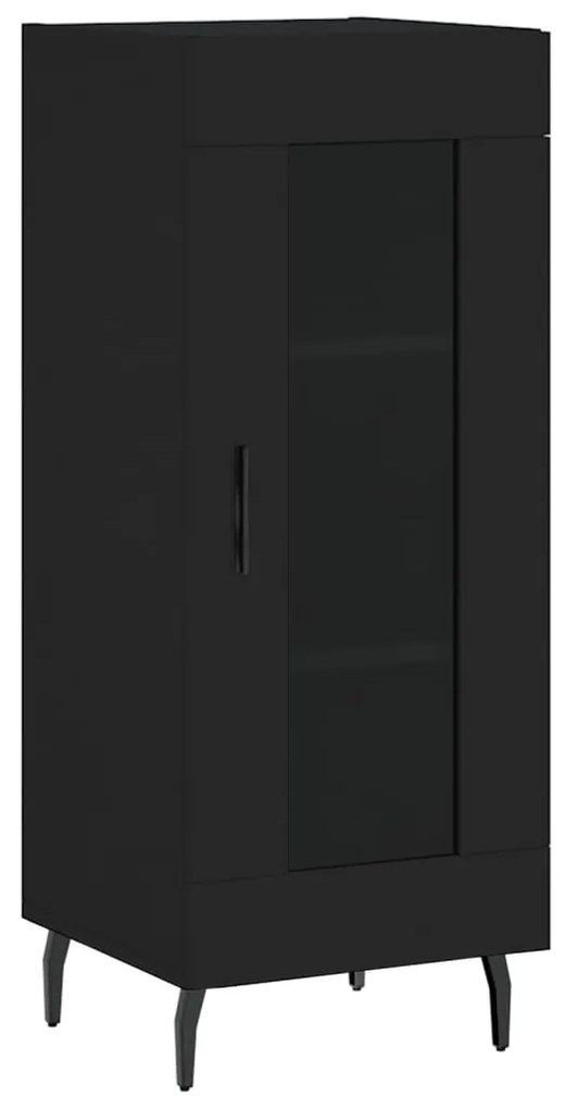 vidaXL Ντουλάπι Μαύρο 34,5 x 34 x 90 εκ. από Επεξεργασμένο Ξύλο