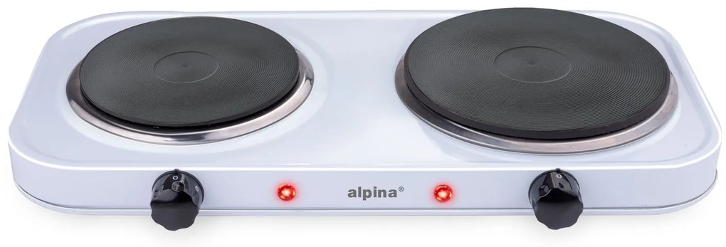 Ηλεκτρική Εστία 2 Ζωνών 2500W ALPINA