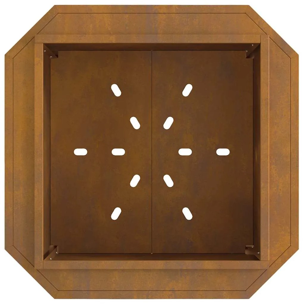 vidaXL Φωτιά Καφέ 58 x 58 x 51 cm Ατσάλι σκληρυθέν στον αέρα