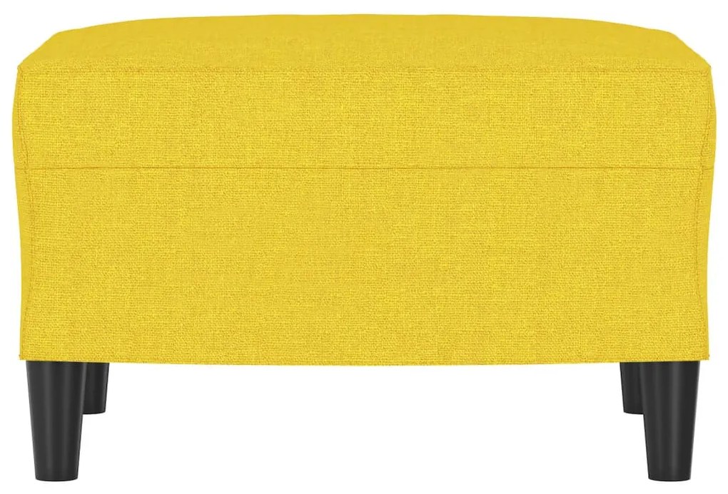 vidaXL Υποπόδιο Ανοιχτό Κίτρινο60 x 50 x 41 εκ. Υφασμάτινο