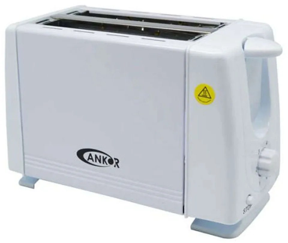 Φρυγανιέρα 2 Θέσεων 814992 650W White Ankor Μέταλλο