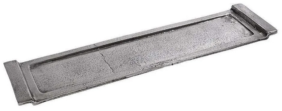 Δίσκος Διακοσμητικός Ορθογώνιος FLA336 60x15x3cm Silver Espiel Aluminium